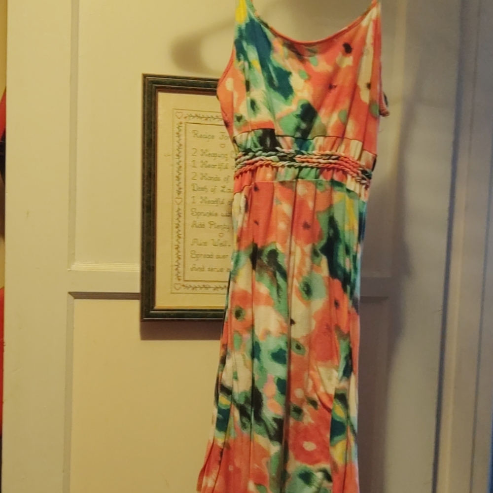 Multicolored floral dress